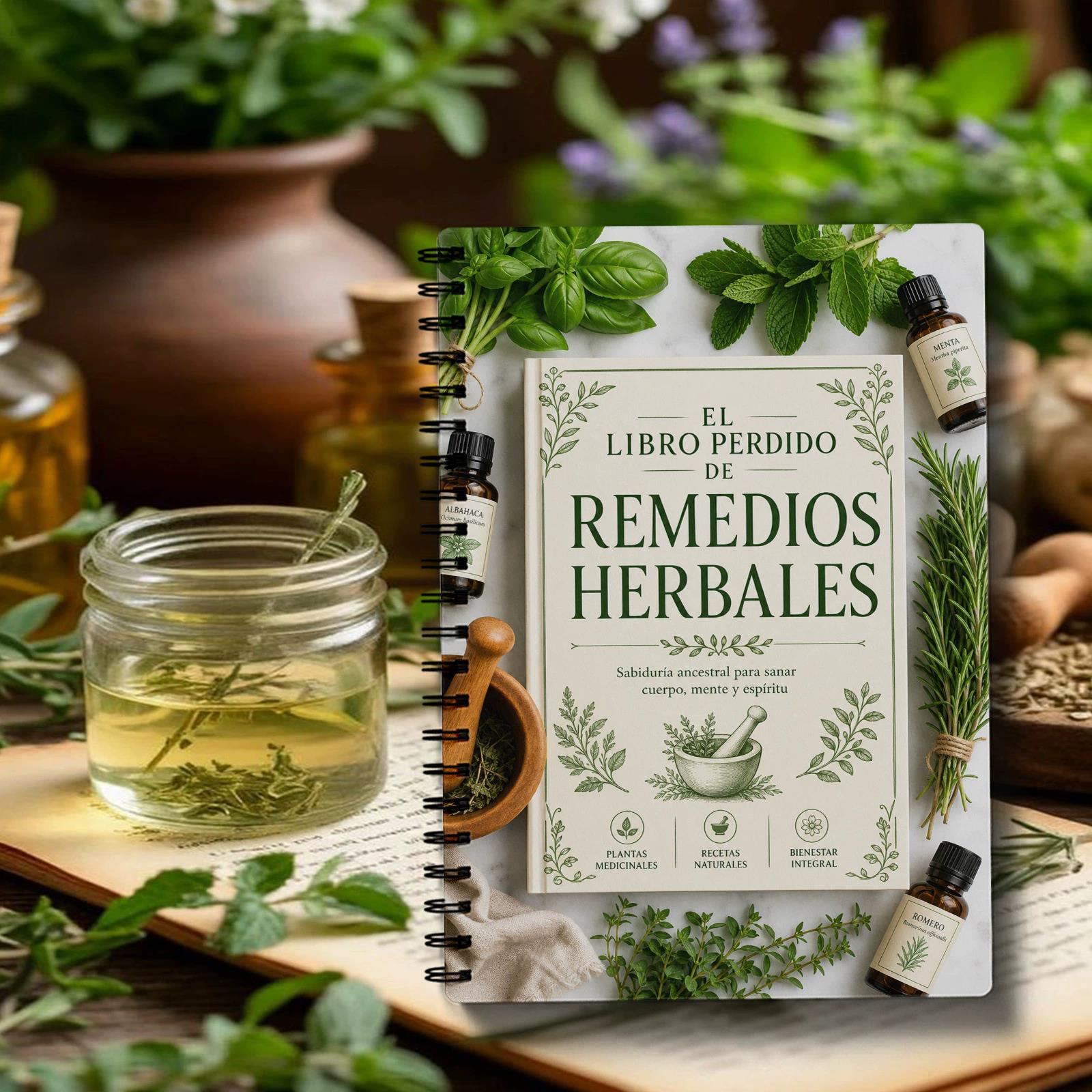 Herbal Wellness Recipes - Buku Catatan Spiral El Libro Perdido