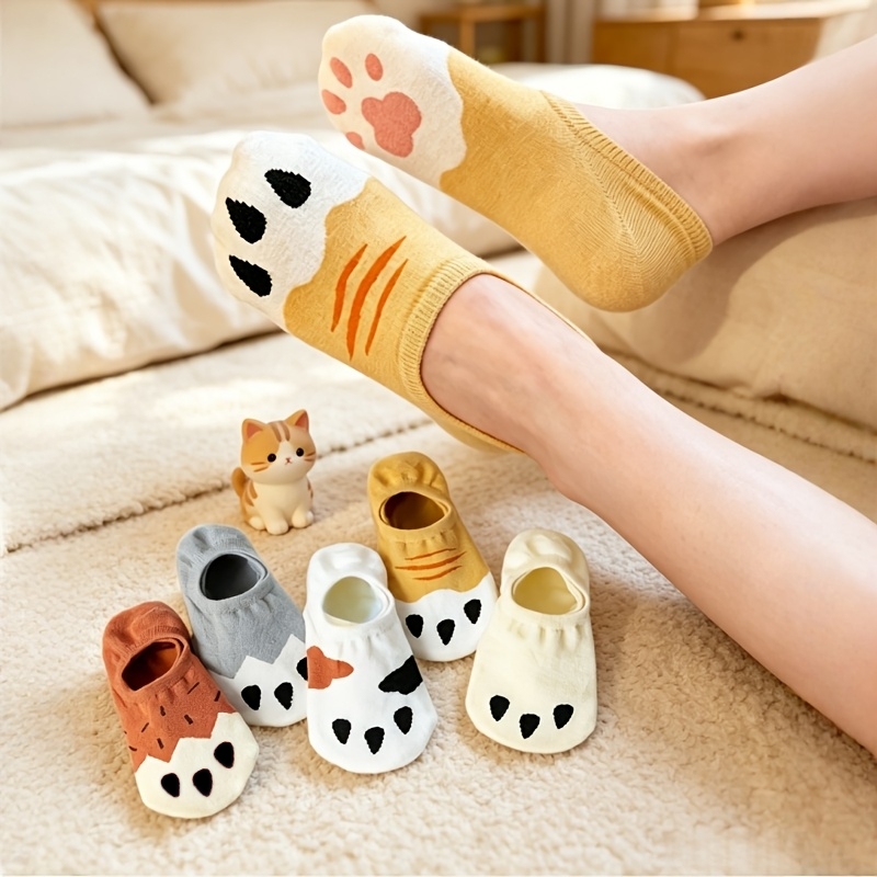 Cat Claw Bark - Kaus Kaki Tak Terlihat Motif Cakar