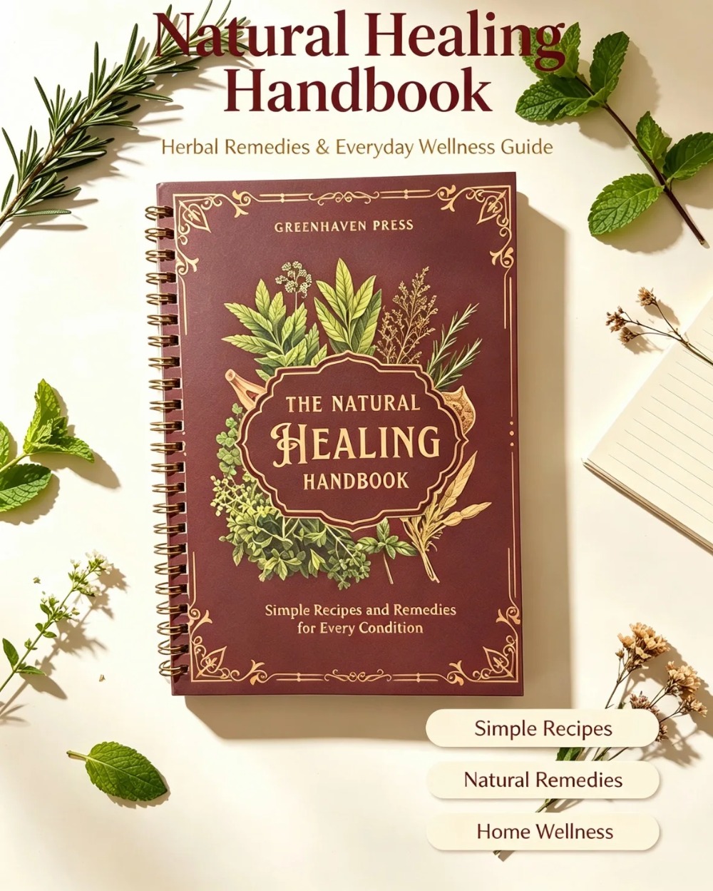 Buku Panduan Penyembuhan Alami - Herbal Wellness Recipes ulasan dan harga