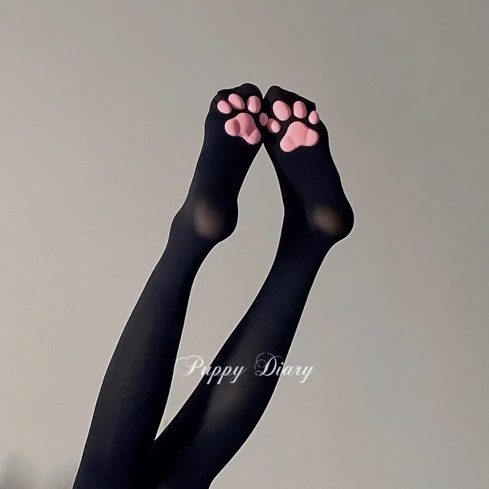 Kaus Kaki Setinggi Paha Motif  - Cat Claw Bark ulasan dan harga